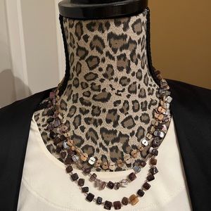3 layer shell necklace